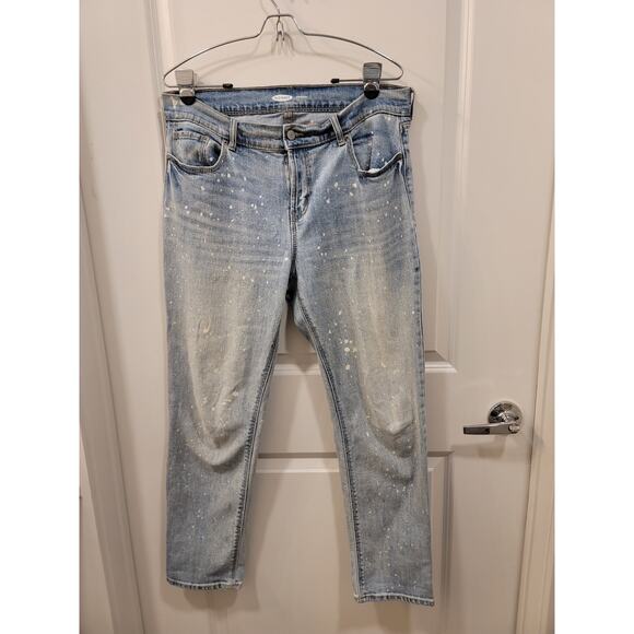 Old Navy Boyfriend Paint Splatter Jeans - Picture 4 of 6